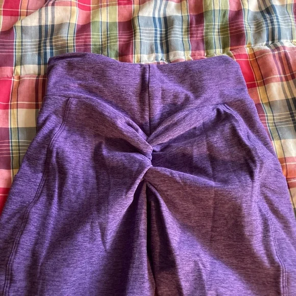 Bombshell Sportswear Purple High-Waisted Leggings - Picture 3 of 5